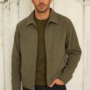 Bill Blass Studio Men's Fleece Lined Bomber Style Coat Size XL